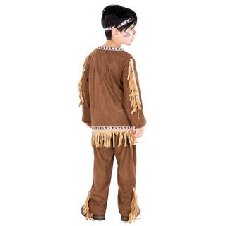 Tectake  Costume pour garçon indien Oiseau Noir 