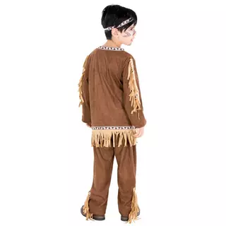 Tectake  Costume pour garçon indien Oiseau Noir Marron
