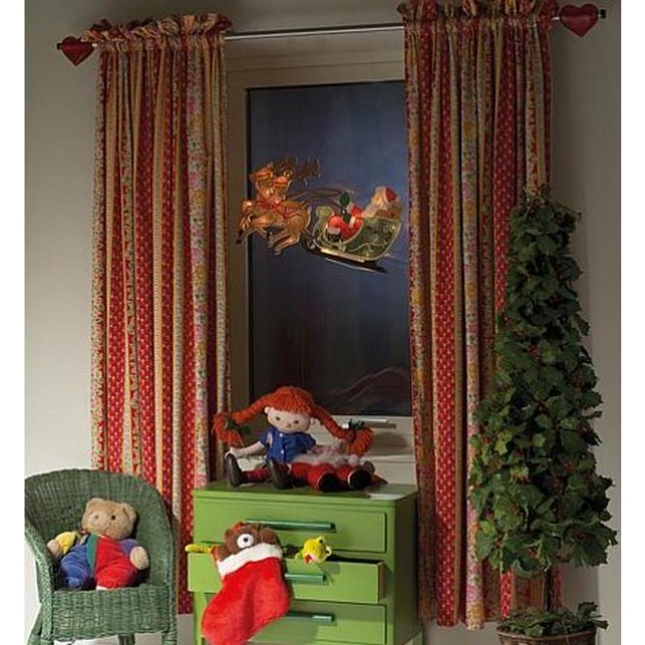 Konstsmide  LED Fensterbild Rentier mit Weihnachtsmann und Schlitten 20 ww LED 2853-010 