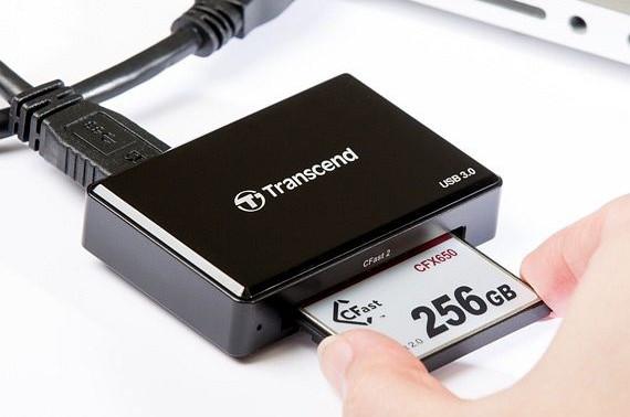 Transcend  CFast 2.0 USB3.0 lettore di schede USB 3.2 Gen 1 (3.1 Gen 1) Nero 