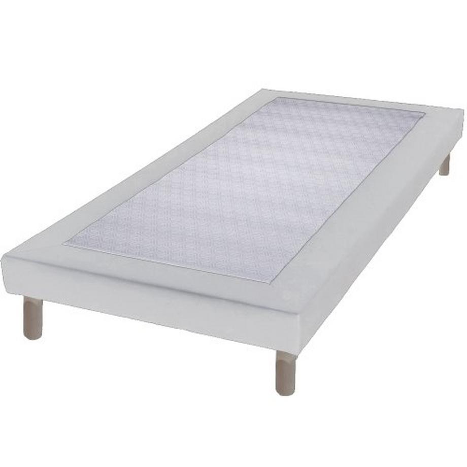AB Matelas  Matratzen-Set Komfort | 90x190 | Schaumstoff | 18 cm | gepolstertes Lattenrost in Weiss 