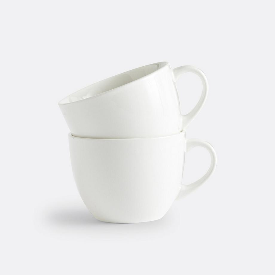 La Redoute Intérieurs Lot de 2 bols à anse en porcelaine  