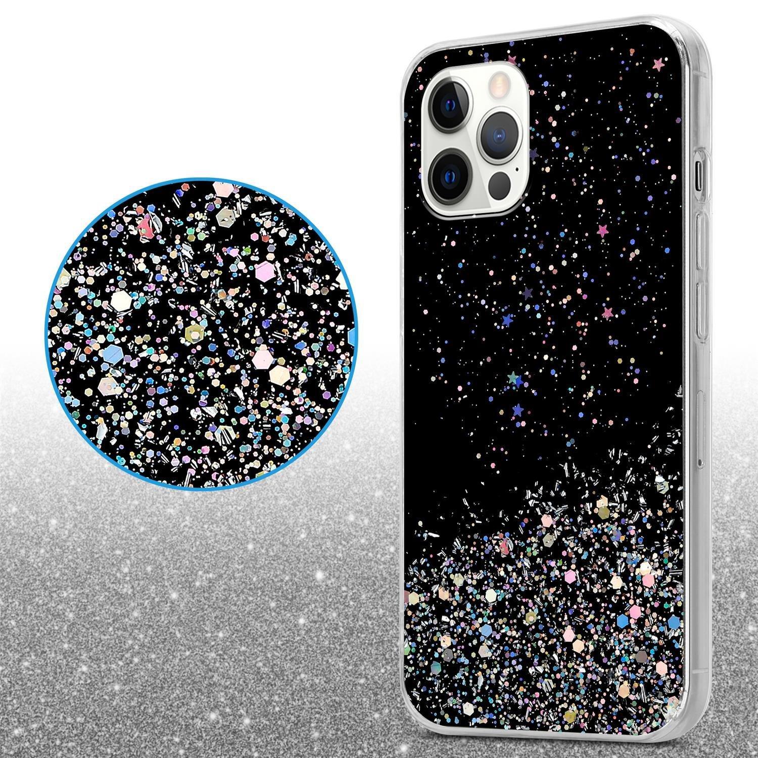 Cadorabo  Hülle für Apple iPhone 12 PRO MAX TPU Silikon mit funkelnden Glitter 