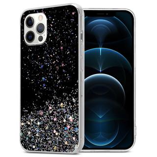 Cadorabo  Hülle für Apple iPhone 12 PRO MAX TPU Silikon mit funkelnden Glitter 