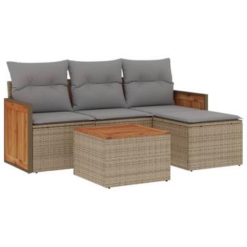 Garten sofagarnitur poly-rattan