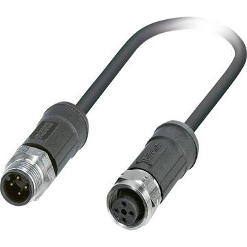 Sensor-/Aktor-Steckverbinder, konfektioniert M12 Stecker, gerade, Buchse, gerade 5.00 m