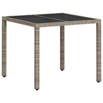 Table de jardin rotin synthétique