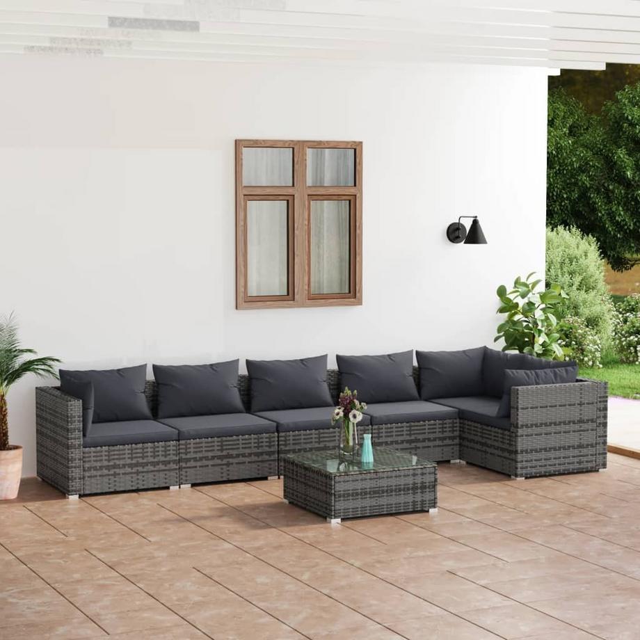 VidaXL Garten-lounge-set poly-rattan  