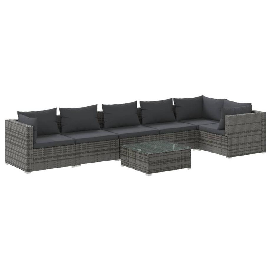 Garten-lounge-set poly-rattan