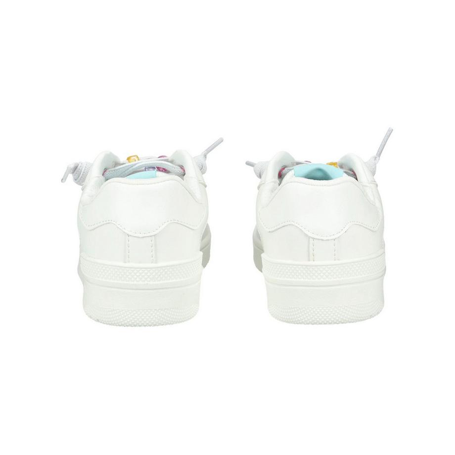 GEOX Sneaker blanche avec lacets perles  