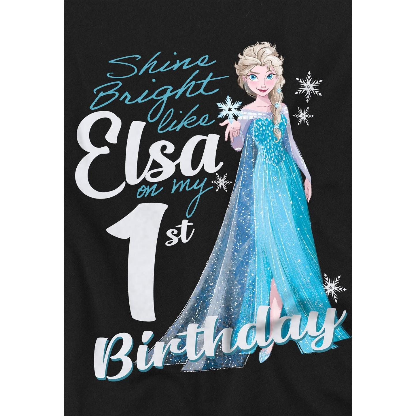 FROZEN  Bright Like Elsa TShirt  1. Geburtstag 