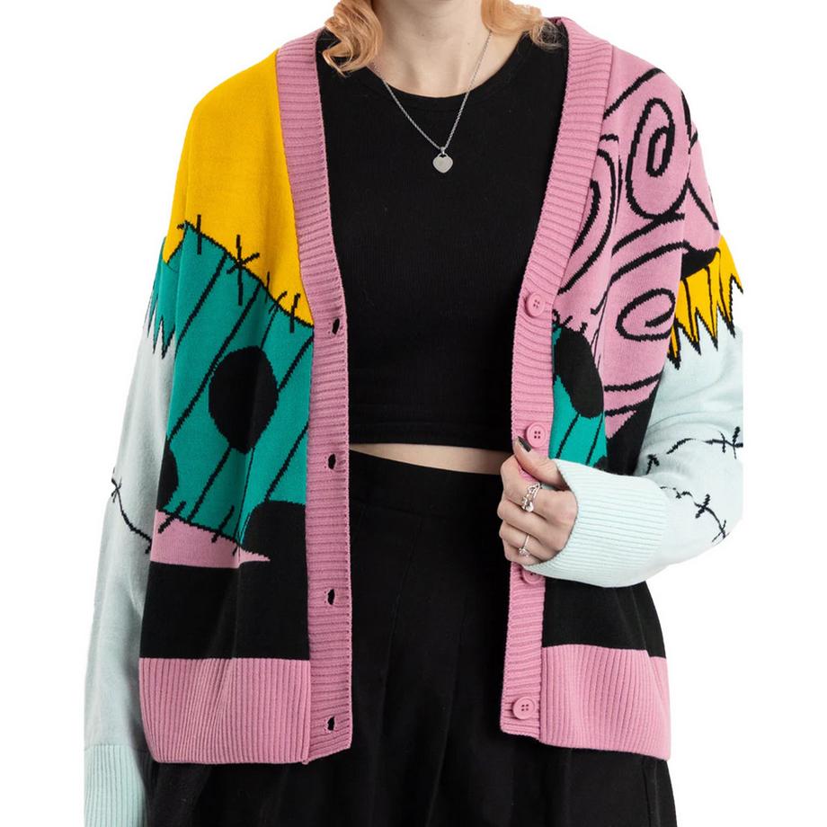 The Nightmare Before Christmas Cardigan Sally con Stampa Grafica  