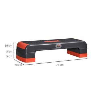Northio  Stepper Aérobie, Marchepied Réglable En Hauteur, Vélo D'Exercice Fitness À 3 Niveaux (10/15/20 Cm), Intérieur Et Extérieur, Jusqu'À 150 Kg 