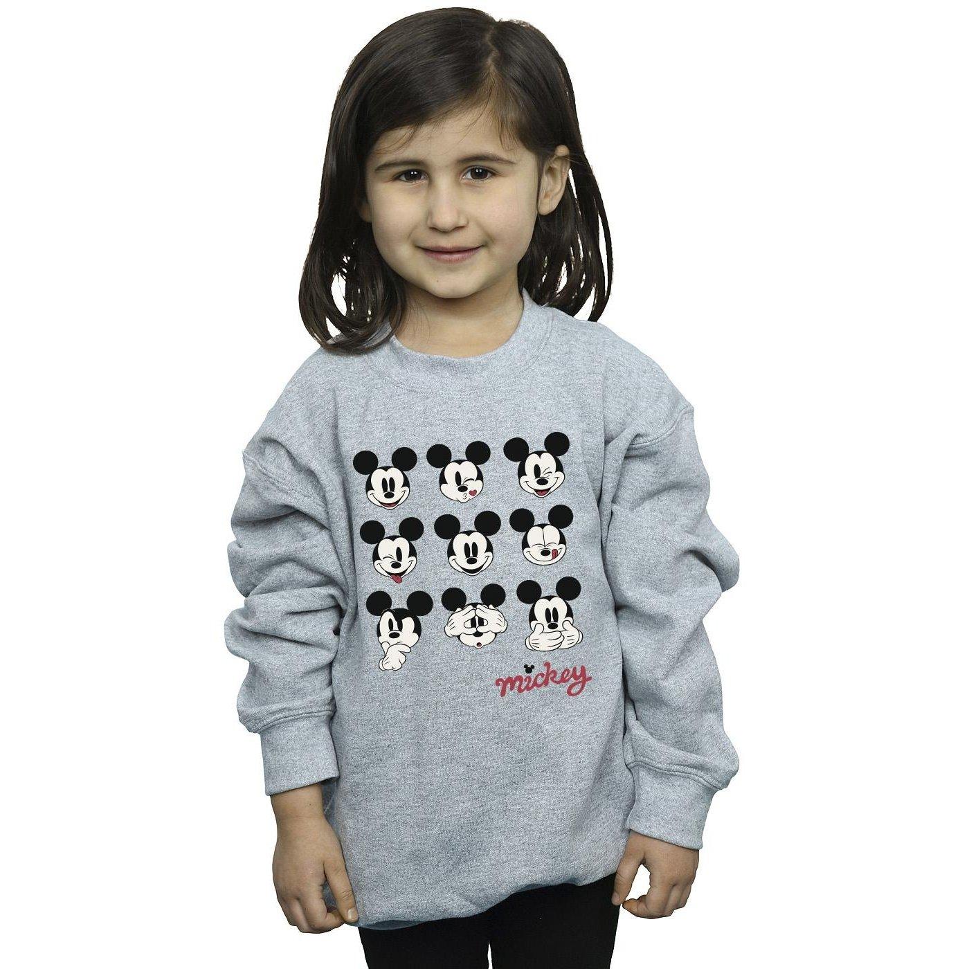 Disney  Mickey Mouse Many Faces Sweatshirt 