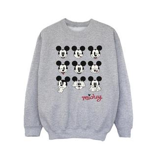 Disney  Mickey Mouse Many Faces Sweatshirt 