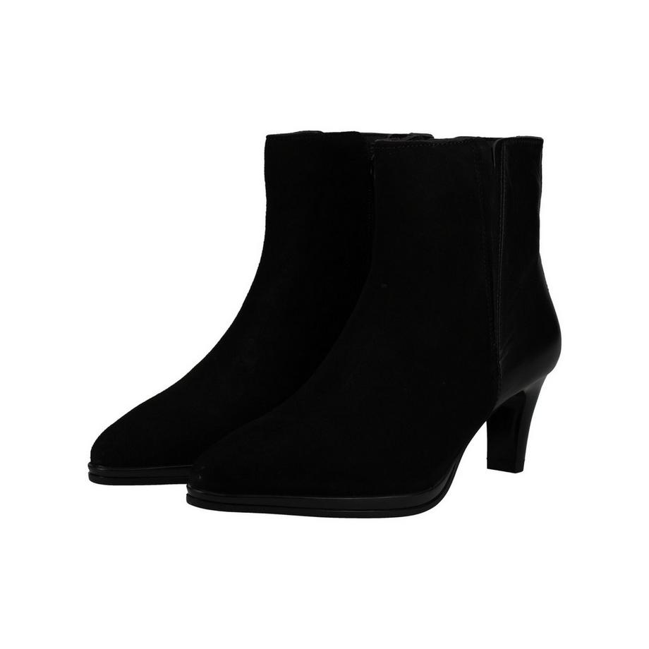 ara Veloursleder Stiefelette mit Blockabsatz  