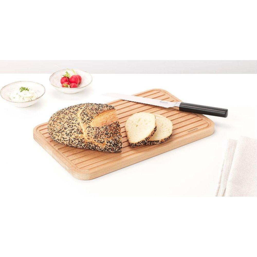 brabantia Brotmesser New Profile Line Schwarz / Silber 20cm  