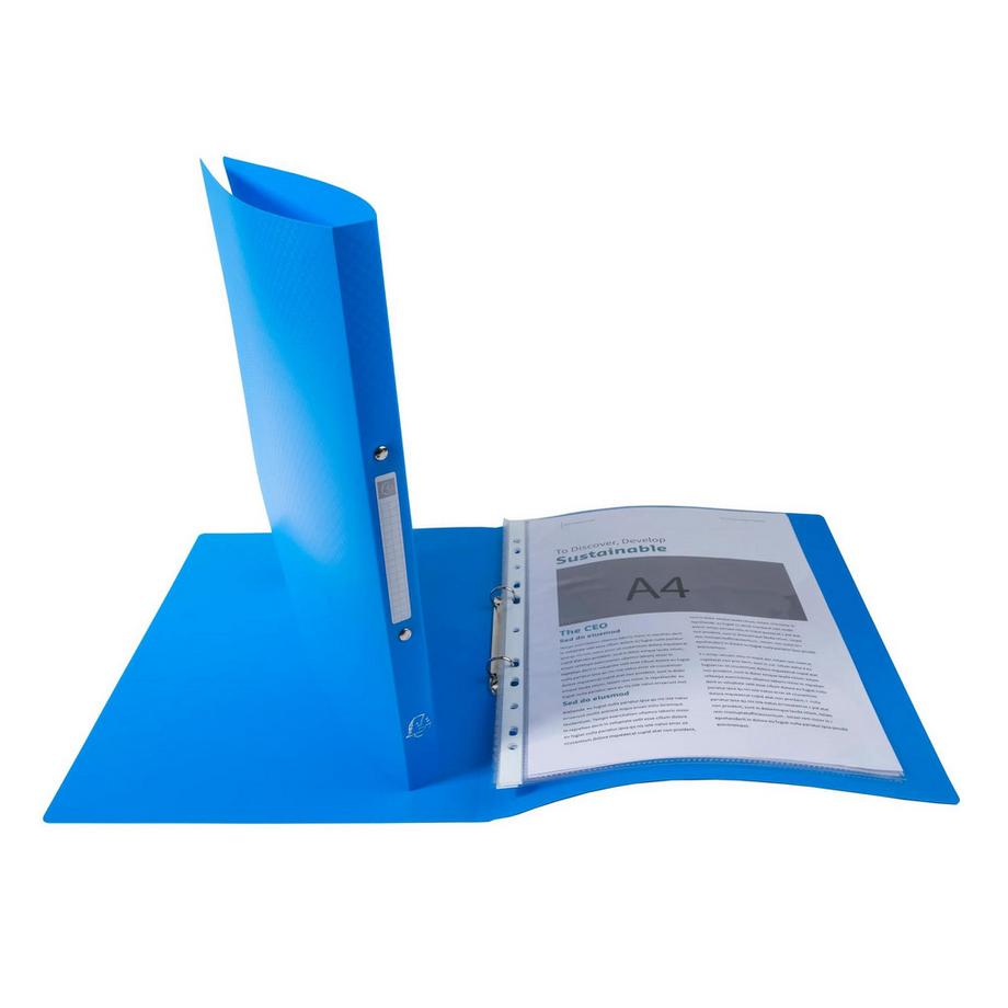 Exacompta Raccoglitore polipropilene riciclato Forever Young - 2 anelli 15mm - A4 - x 20  