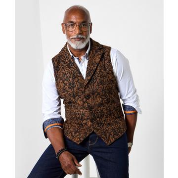 Paisley-Weste mit Knöpfen