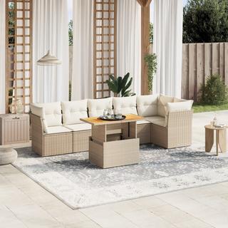 VidaXL set divano da giardino Polirattan  