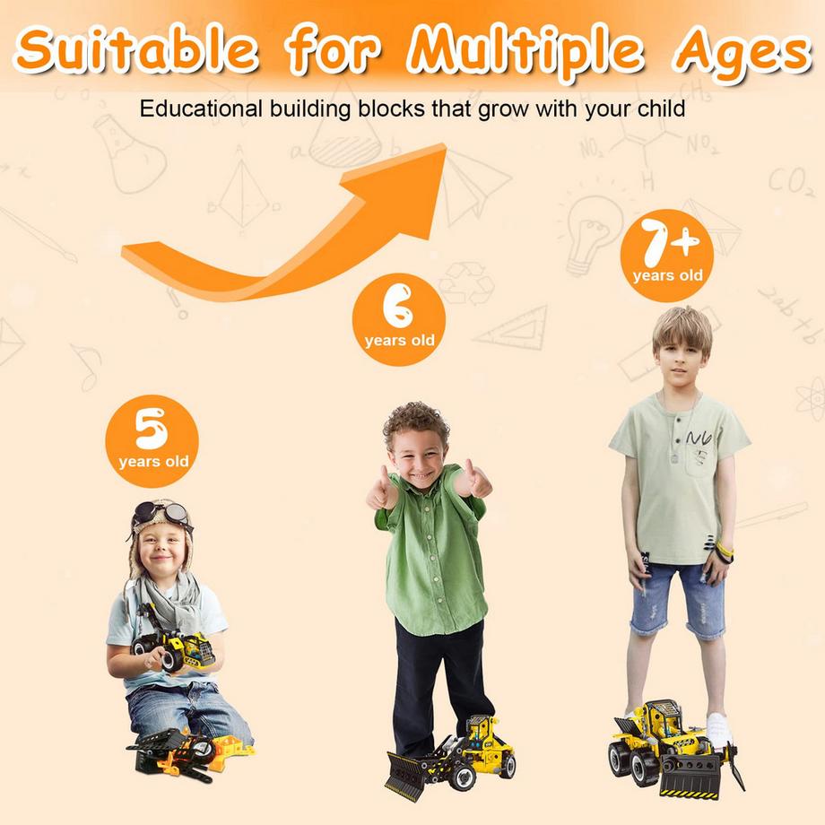 Activity-board  Konstruktionsspielzeug 6 in 1 Technisches Spielzeug 