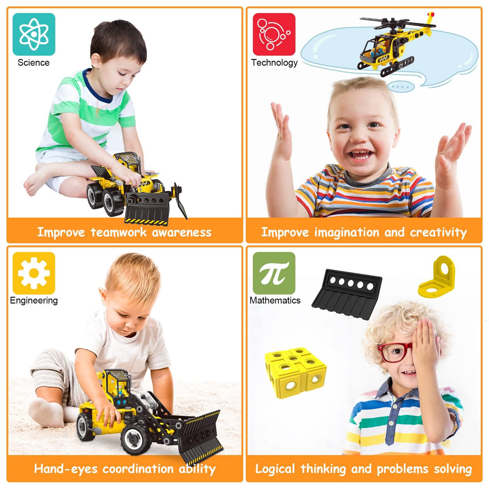 Activity-board  Konstruktionsspielzeug 6 in 1 Technisches Spielzeug 