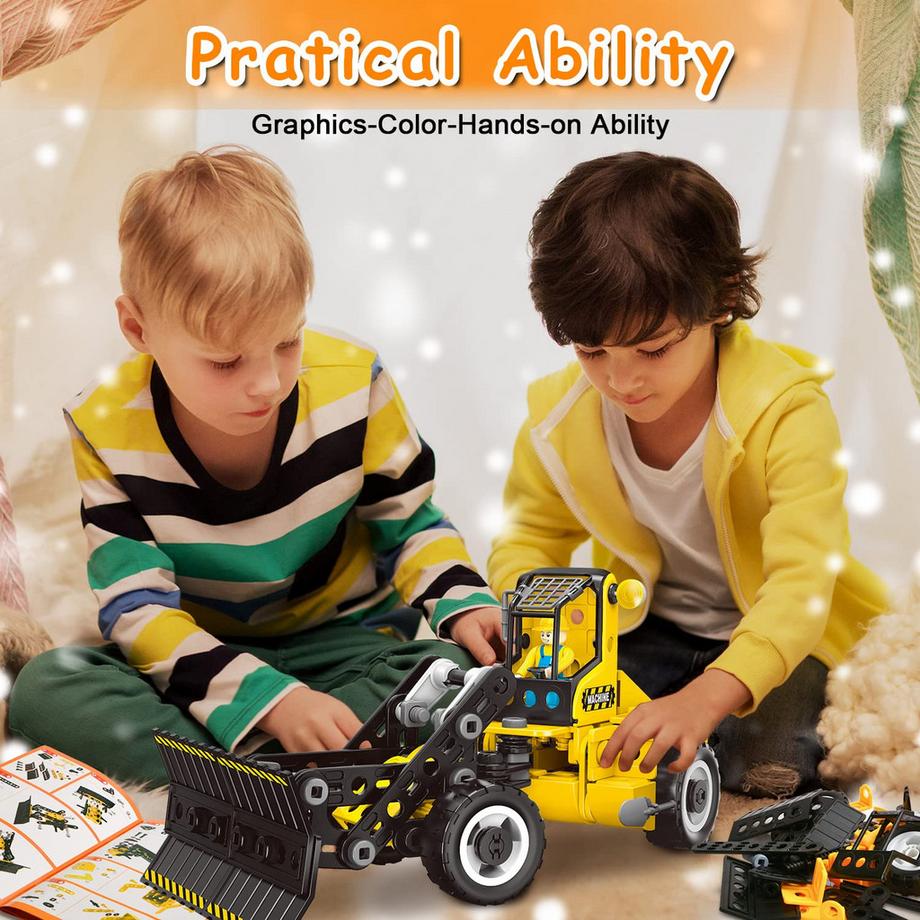 Activity-board  Konstruktionsspielzeug 6 in 1 Technisches Spielzeug 