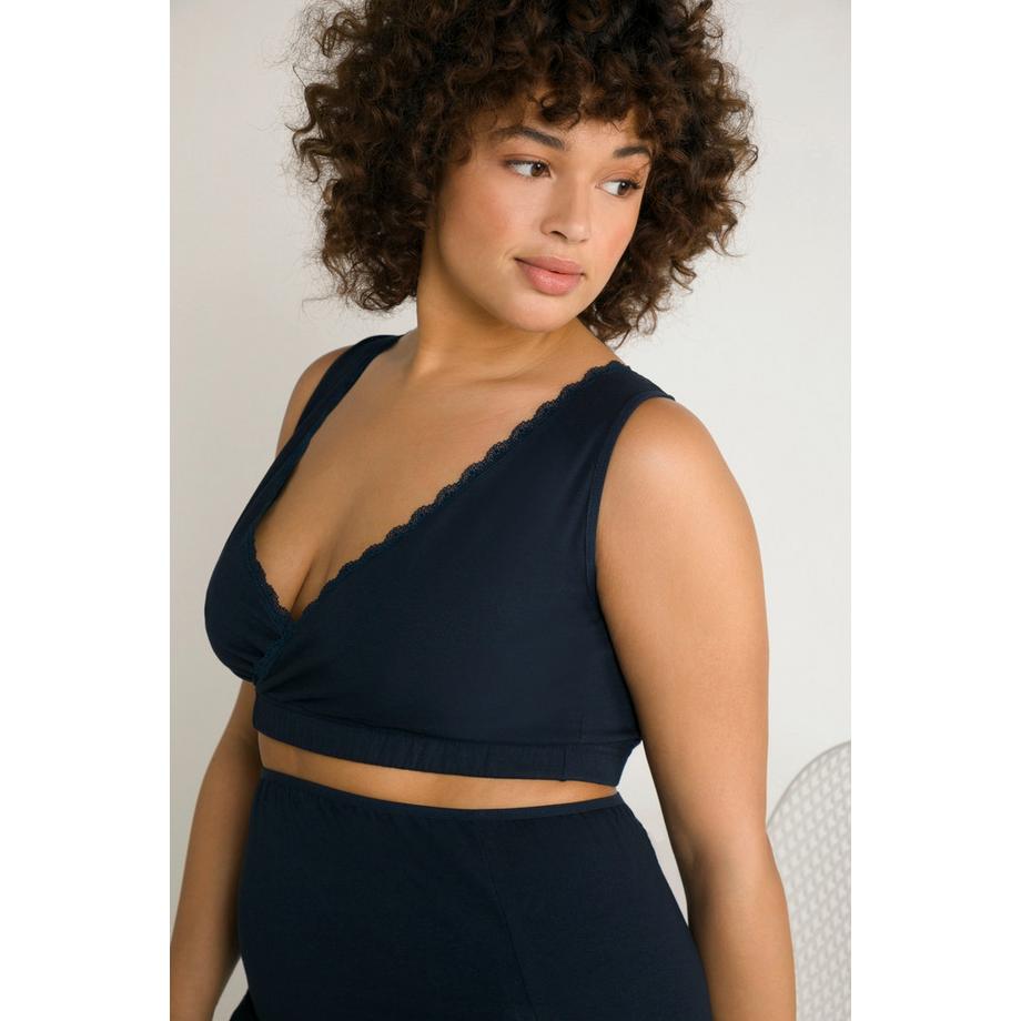 Ulla Popken Bellieva Still-Bustier Spitze Biobaumwolle  