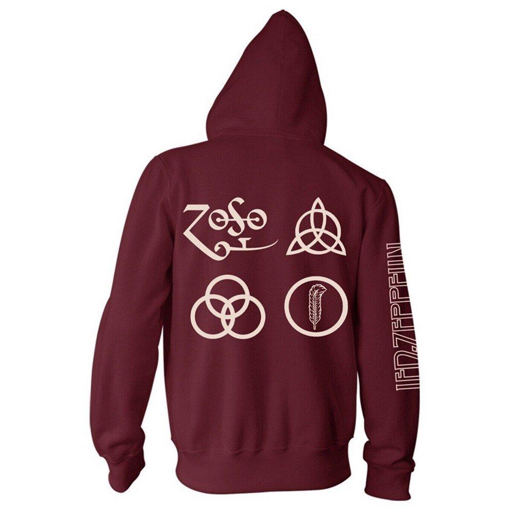 Led Zeppelin Kapuzenpullover mit Reissverschluss  