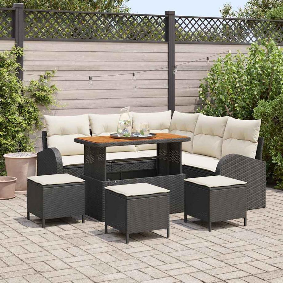 VidaXL Garten-sofa poly-rattan  