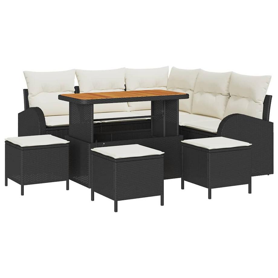 Garten-sofa poly-rattan
