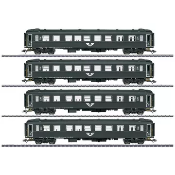 Märklin H0 4er-Set Personenwagen B1 der SJ