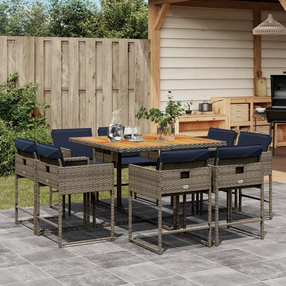 VidaXL Garten essgruppe poly-rattan  
