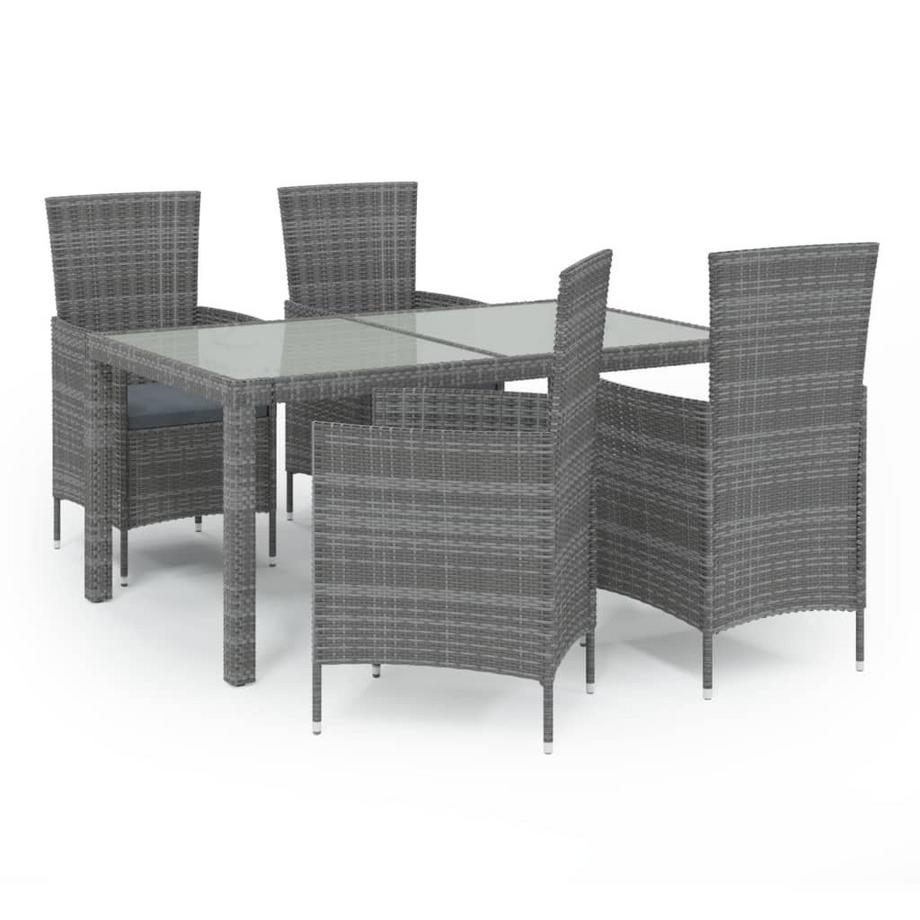 set da pranzo da esterno Polirattan