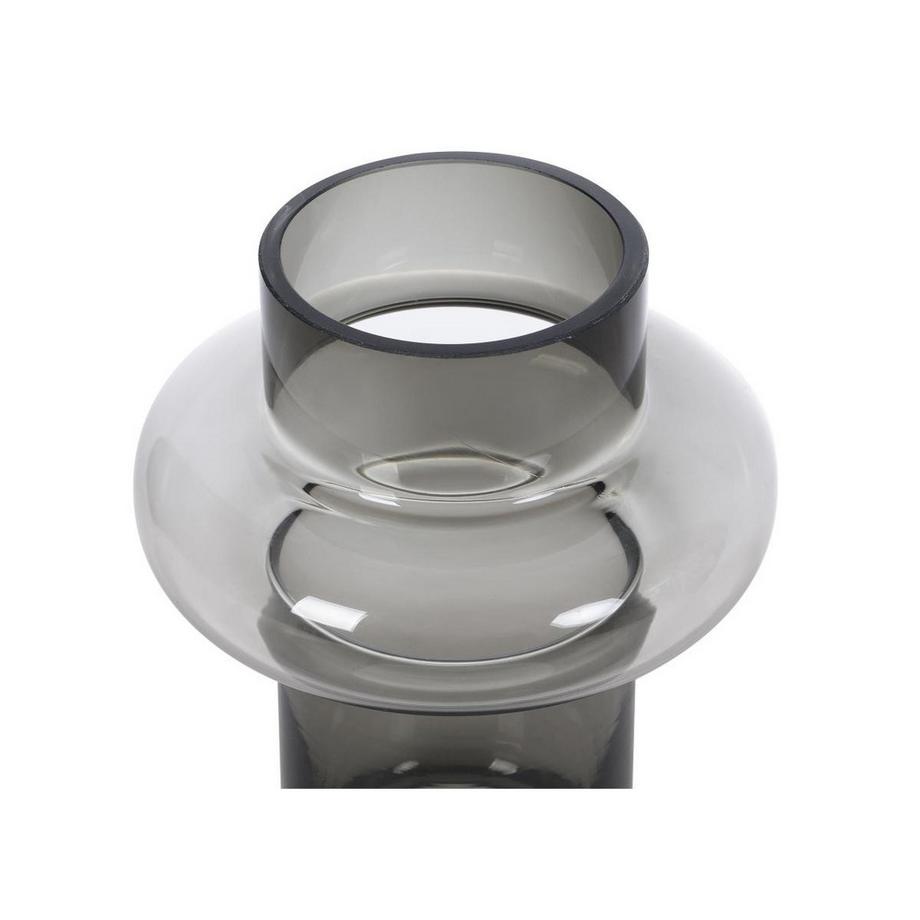 Vente-unique Vaso D.16,5 x H.25 cm in Vetro colorato Vetro Grigio fumo - VALOIT  