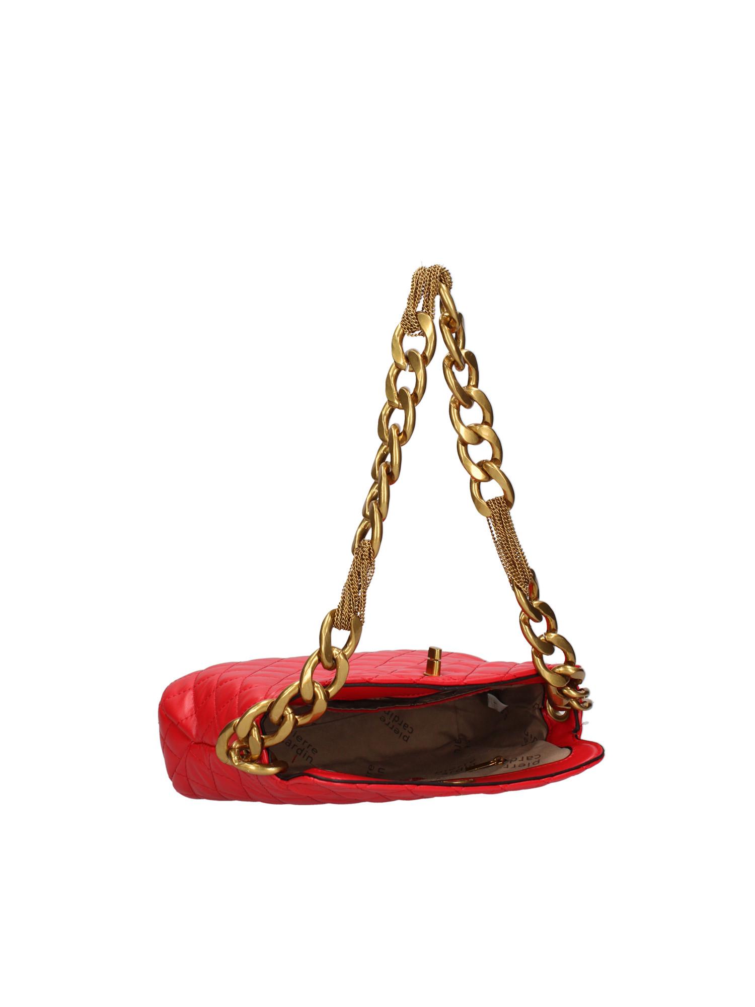 pierre cardin Gesteppte Umhängetasche mit Kettenriemen  