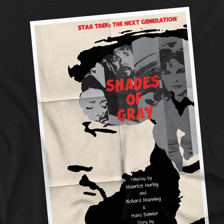 Star Trek Star Trek The Next Generation Shades of Gray T-Shirt à Manches Longues  
