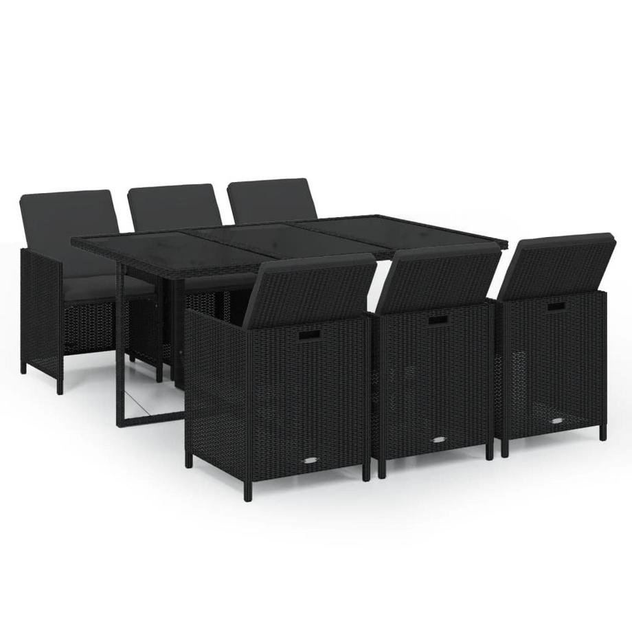 Garten essgruppe poly-rattan