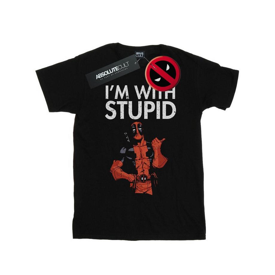MARVEL T-shirt I'm With Stupid  