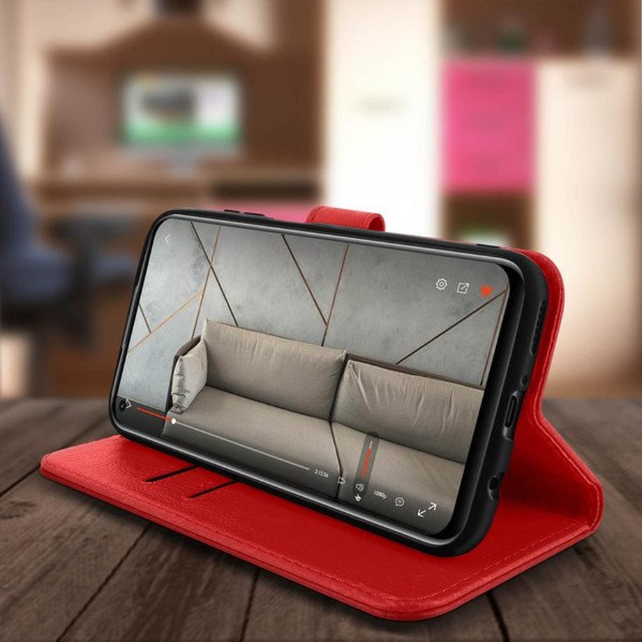 Avizar  Klapphülle Huawei P40 Lite Rot 