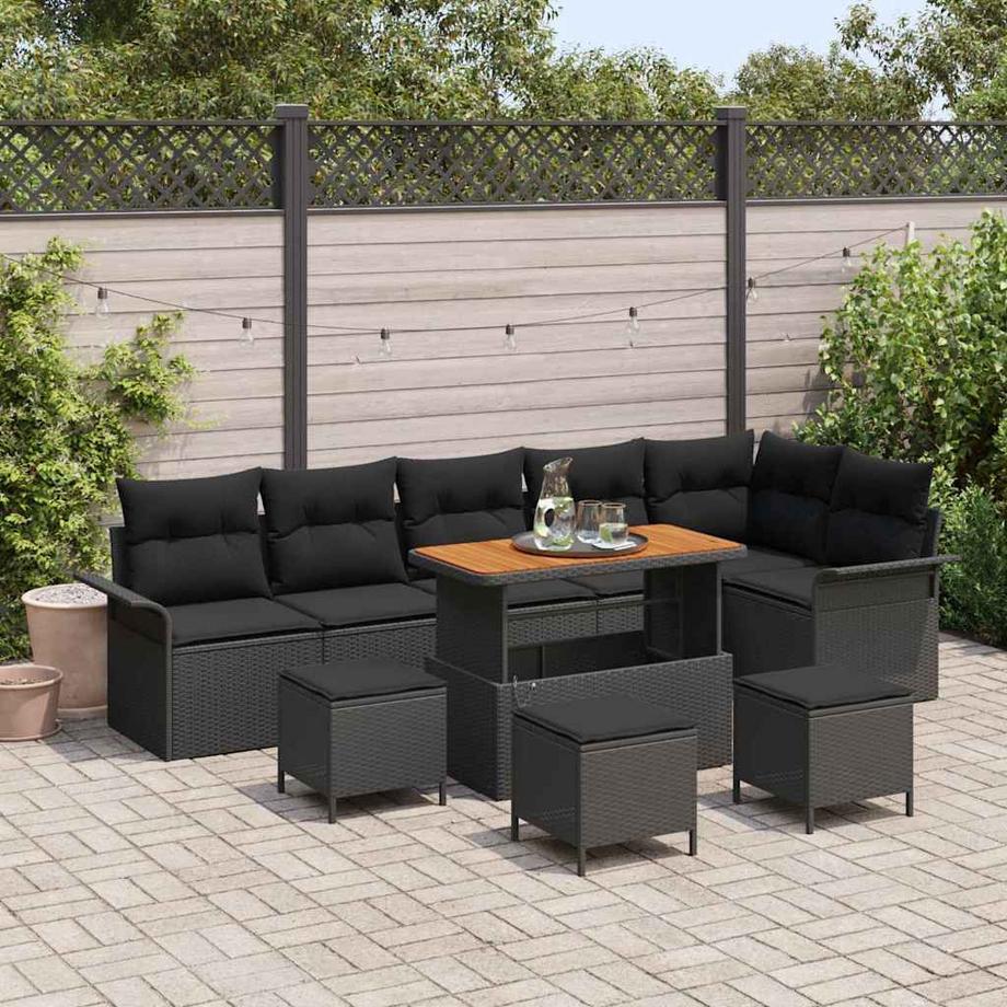VidaXL Gartensofa-set poly-rattan  