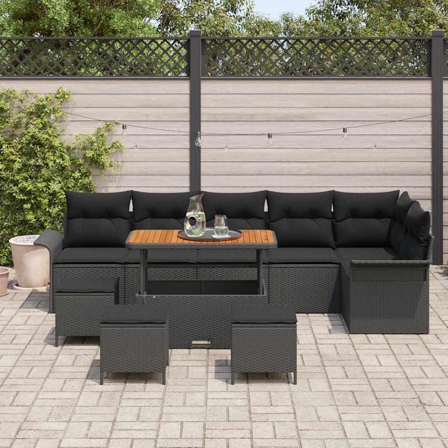 VidaXL Gartensofa-set poly-rattan  