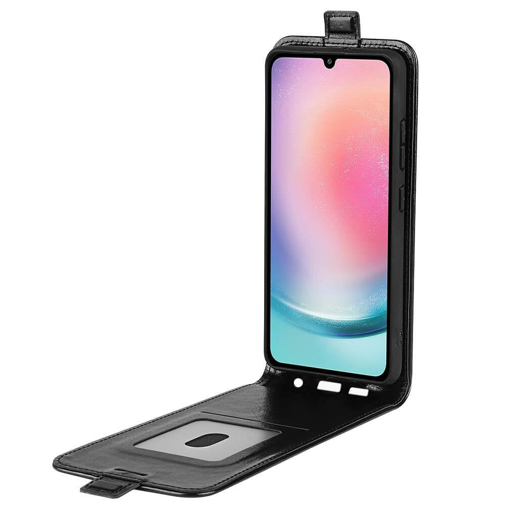 Cover-Discount  Galaxy A25 5G - Etui flip classique vertical noir 