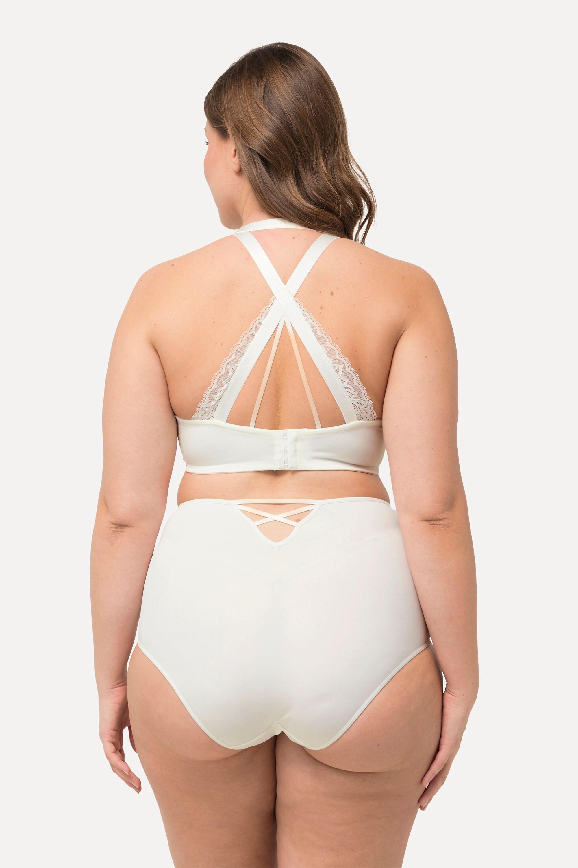 Ulla Popken Reggiseno con ferretto coppe morbide pizzo con chiusura anteriore  