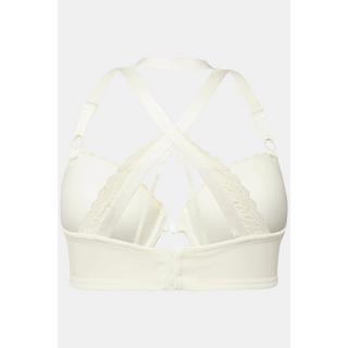 Ulla Popken Reggiseno con ferretto coppe morbide pizzo con chiusura anteriore  