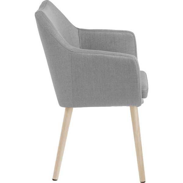 mutoni Fauteuil Bahamas Corse gris clair blanc  