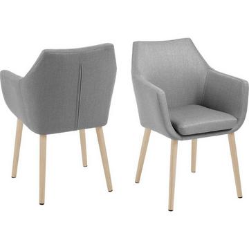 Fauteuil Bahamas Corsica gris clair blanc