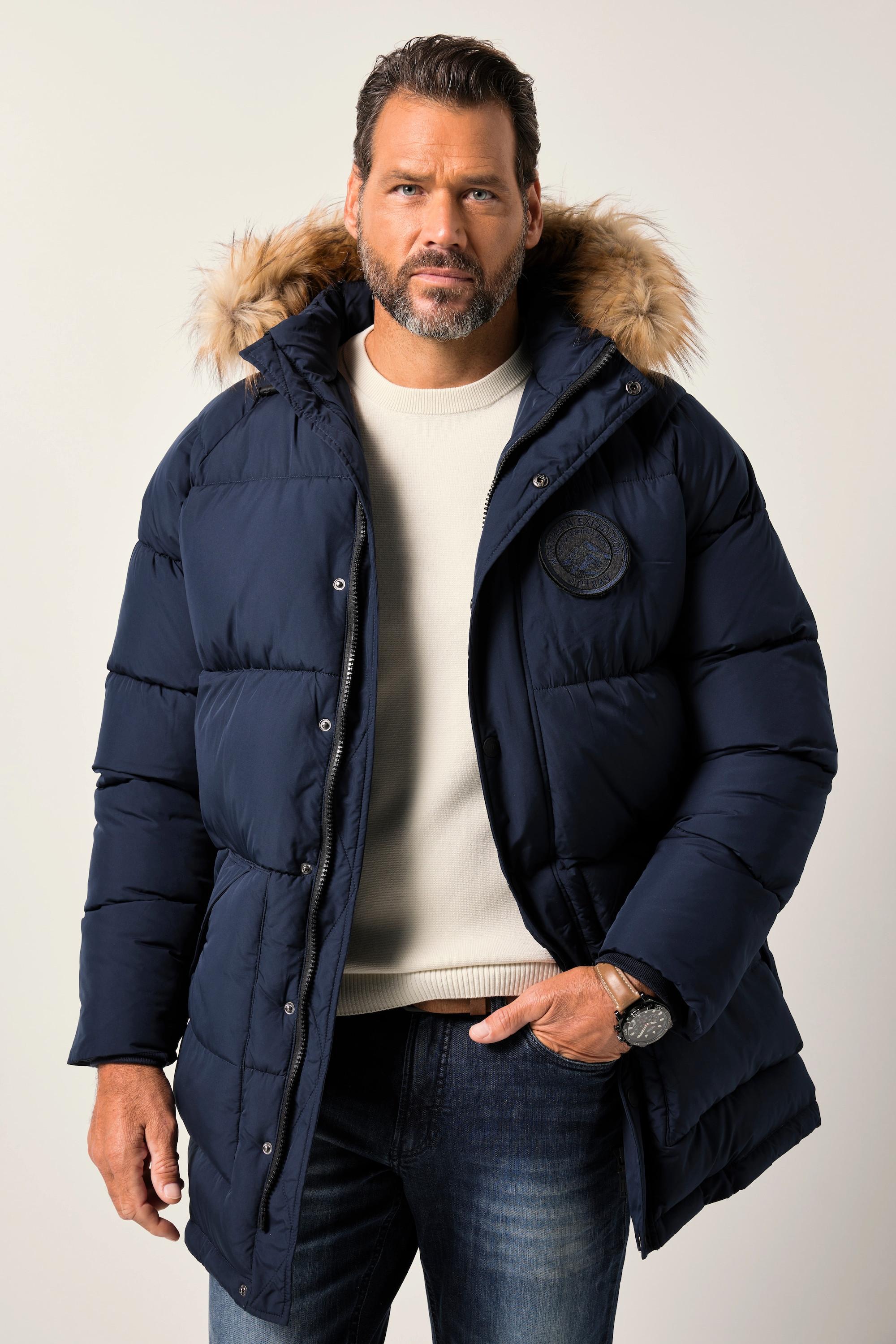 JP1880 Stepp Parka Kapuze Webpelz Badges  