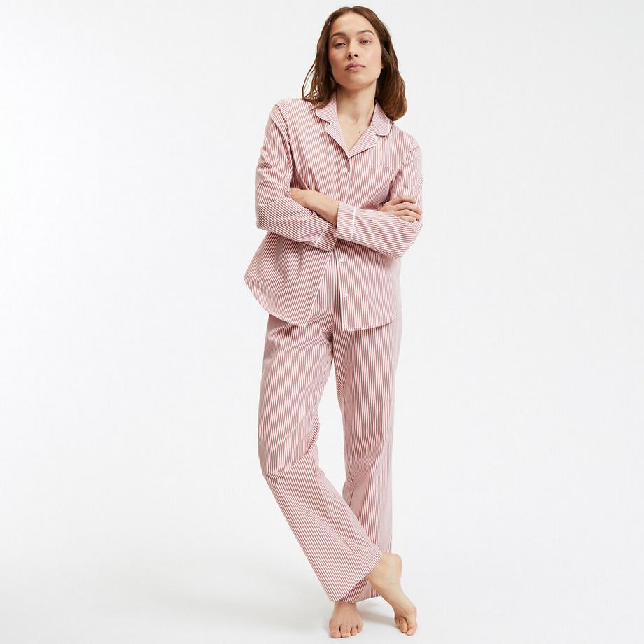 La Redoute Collections Gestreifter Popeline Pyjama  
