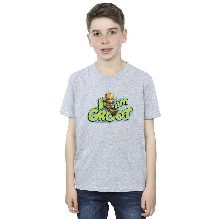 MARVEL  Guardians Of The Galaxy I Am Groot Maglietta Salto 